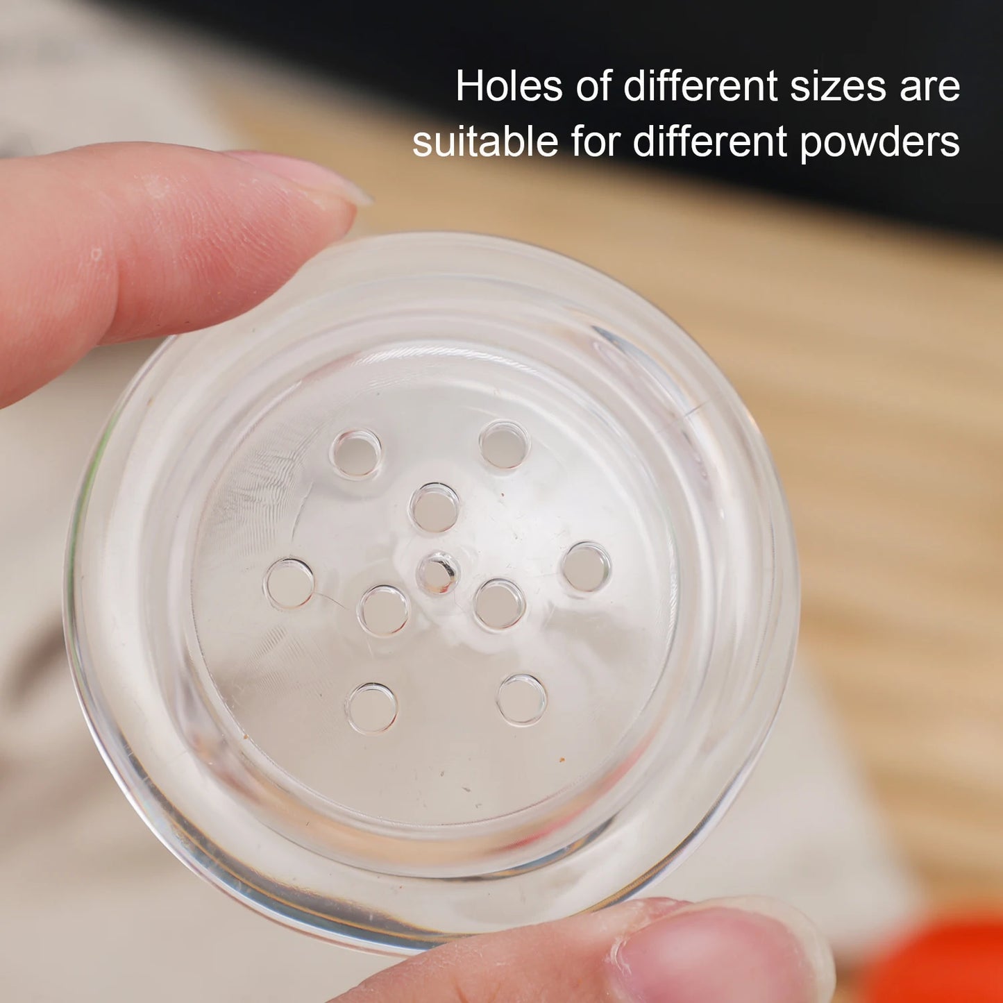 70 110 120 ml Acryl Gewürzgläser Salz Pfeffer Shaker Nachfüllbar