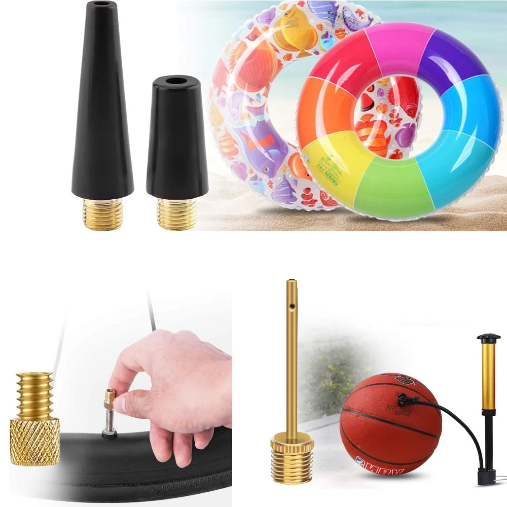 Reifenventil Adapter Kugelpumpe Nadel Ballondüse Aufblasset Zubehör