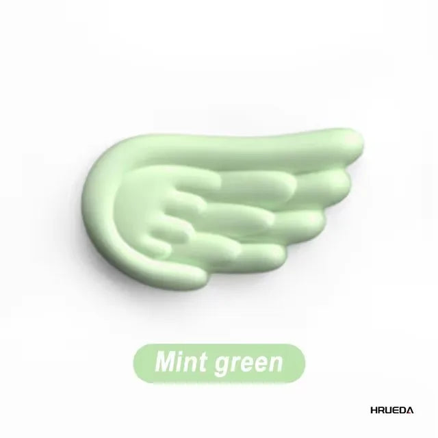 Ergonomische Tastatur-Maus-Handgelenkauflage mit Memory Foam und Engelsflügel-Design