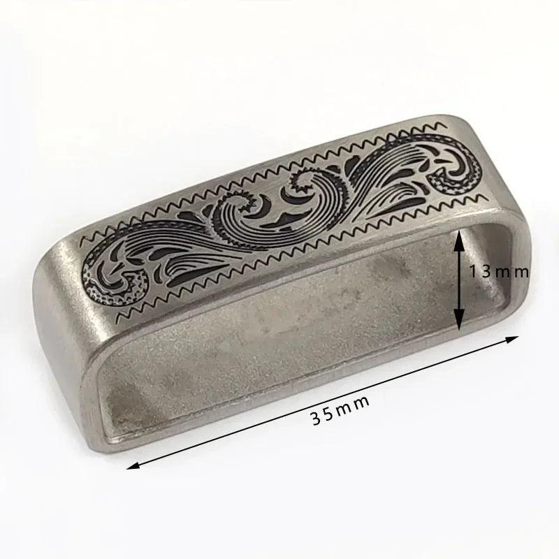 35-40 mm Messing O D Ring Gürtelschnalle mit Kupfer Schlaufe für Gürtel