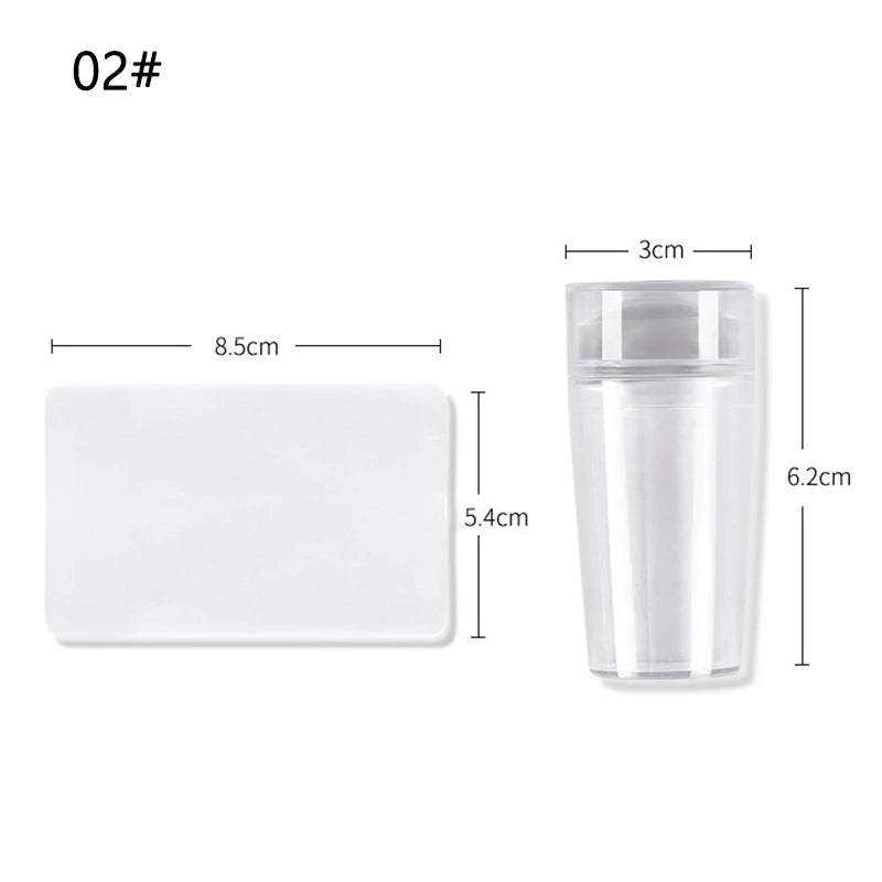 Kunstnägel Stamping Platten Kit mit Schablonen und Zubehör