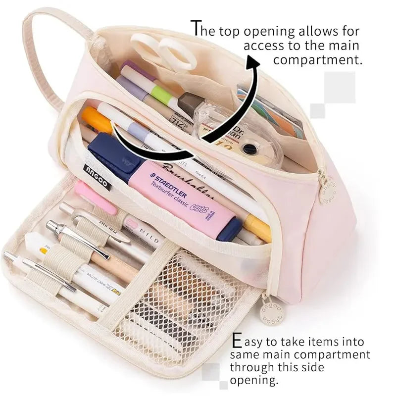 Federmäppchen mit großer Kapazität für Schule und Büro