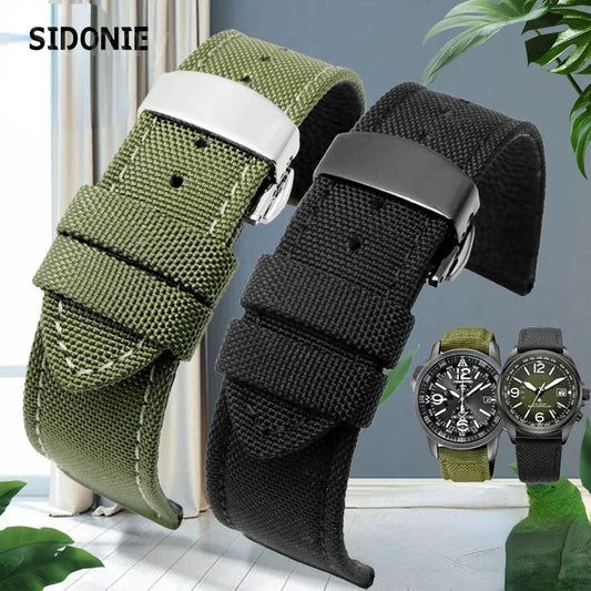Robustes Nylon Uhrenarmband Army Style 18-24mm für viele Uhren