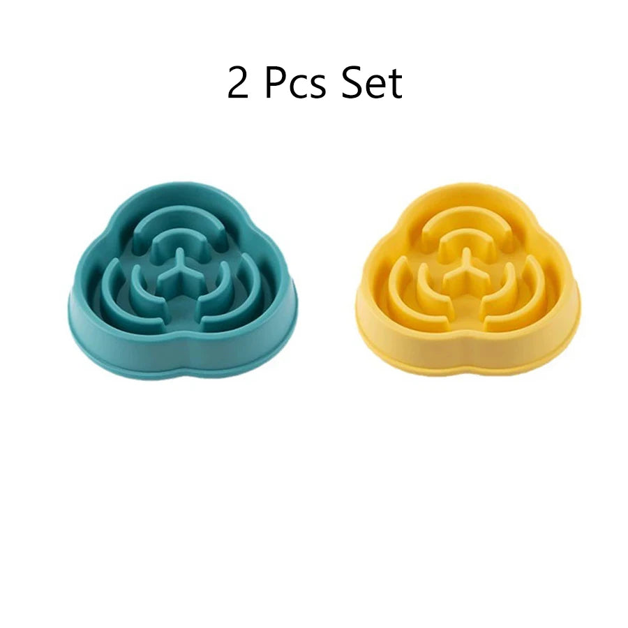 Hund Slow Food Schüssel Kunststoff Wolkenform gegen Erbrechen