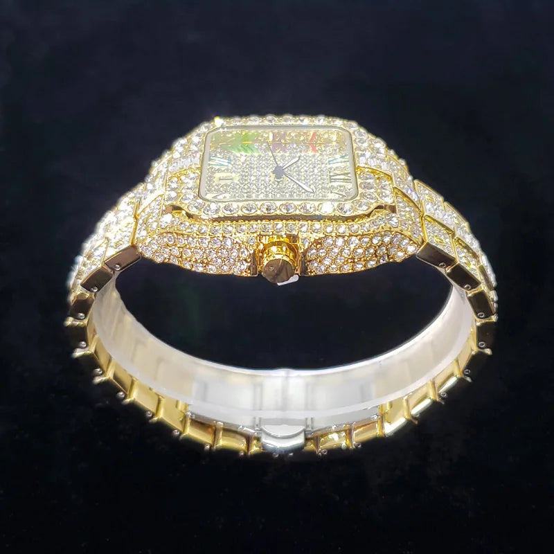 Elegante Quarzuhr aus Edelstahl mit Wasserdichtem Gehäuse