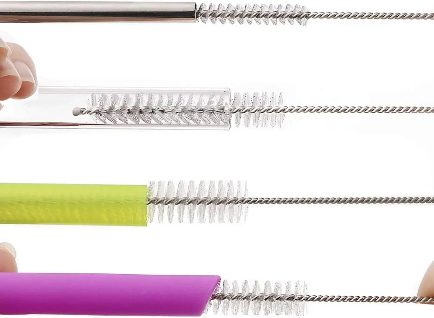 Trinkhalm Reinigungsbürsten Set Nylon Edelstahl für Babytassenflaschen-Yabubest - Home & More