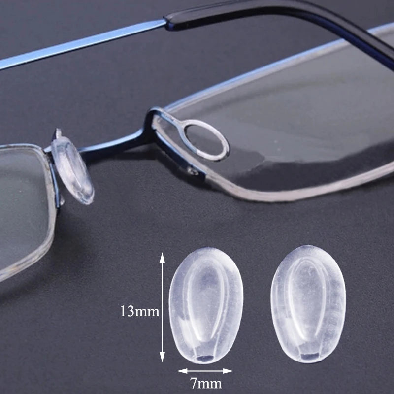 250 Paar superweiche Luftkammer Silikon Nasenpads für optische Brillen
