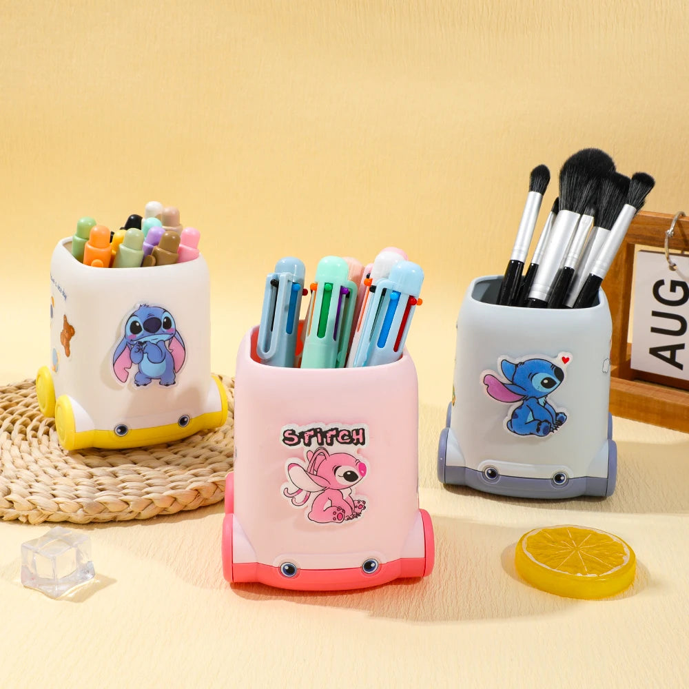 Niedlicher Kawaii Stifthalter mit vierfarbigen Stichen für Schule Büro