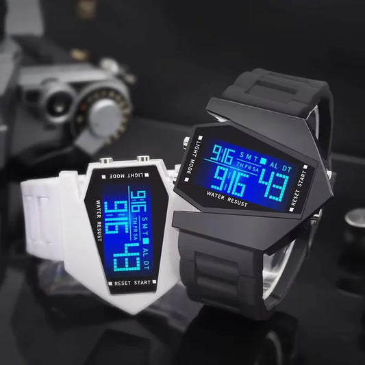 Unisex Digital Sportuhr Leuchtfunktion Kalender Alarm