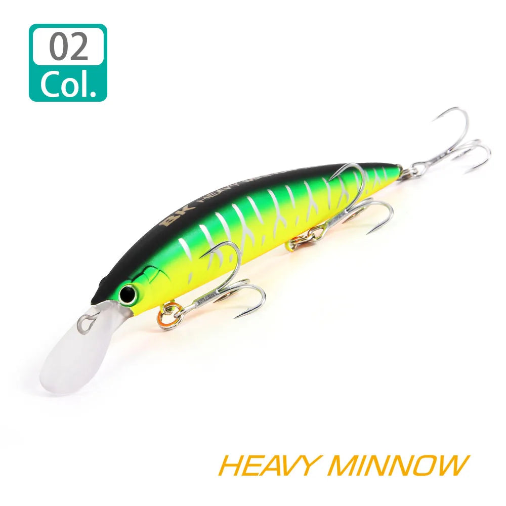 Schwerer sinkender Minnow Angelköder 110S 37g 90S 28g 70S 16g Salzwasser