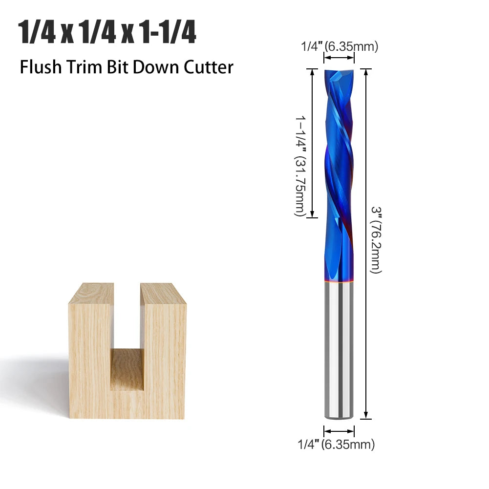 Gerader Schaftfräser aus legiertem Wolframkarbid für Holzbearbeitung
