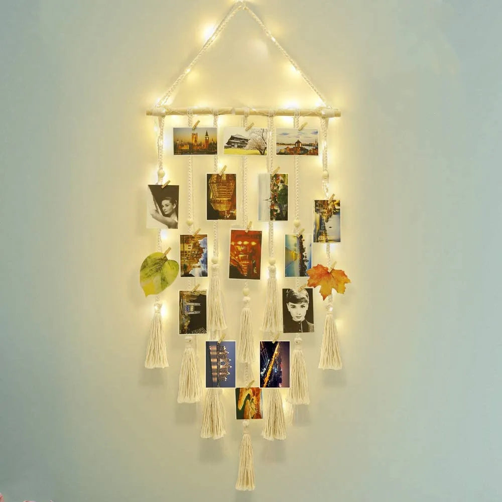 DIY Makramee Wandbehang Foto Display – Boho Deko für Ihr Zuhause
