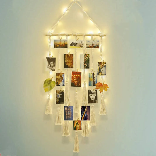 DIY Makramee Wandbehang Foto Display – Boho Deko für Ihr Zuhause