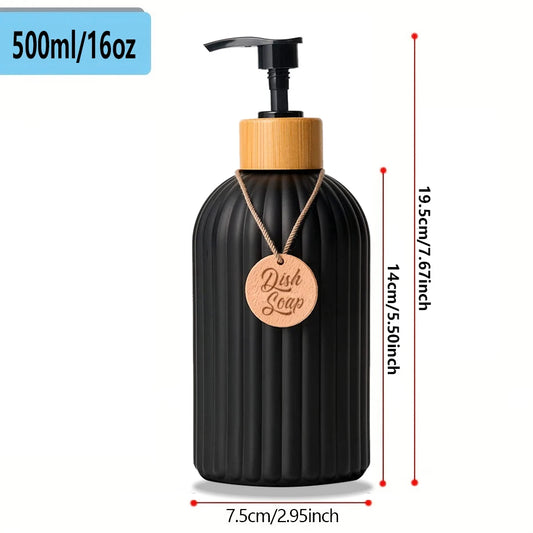 Mattschwarz nachfüllbarer Seifenspender für Duschwand Küche Bad