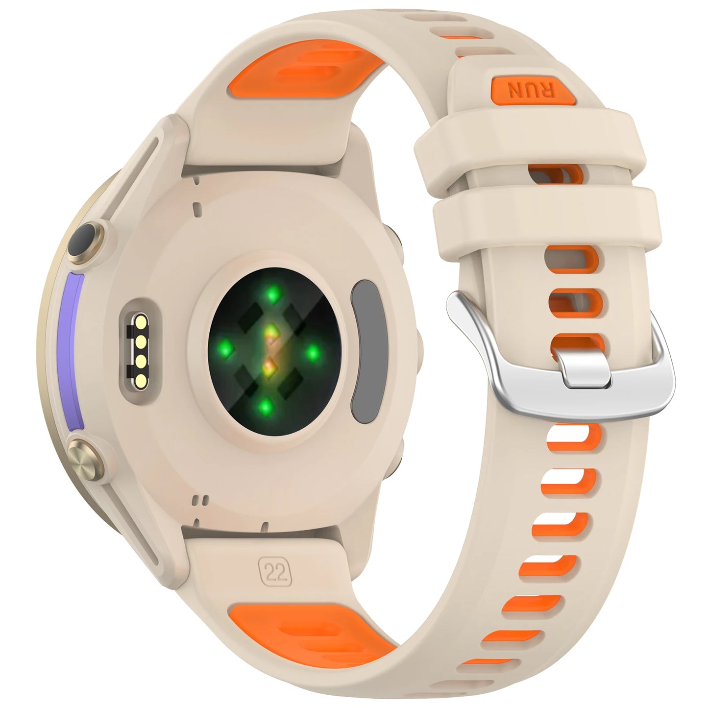 Atmungsaktives Silikonarmband kompatibel mit Forerunner Sportuhren