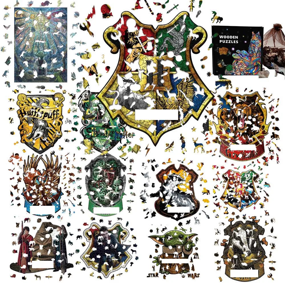 3D Holzpuzzle Tier Formen für Kinder und Erwachsene