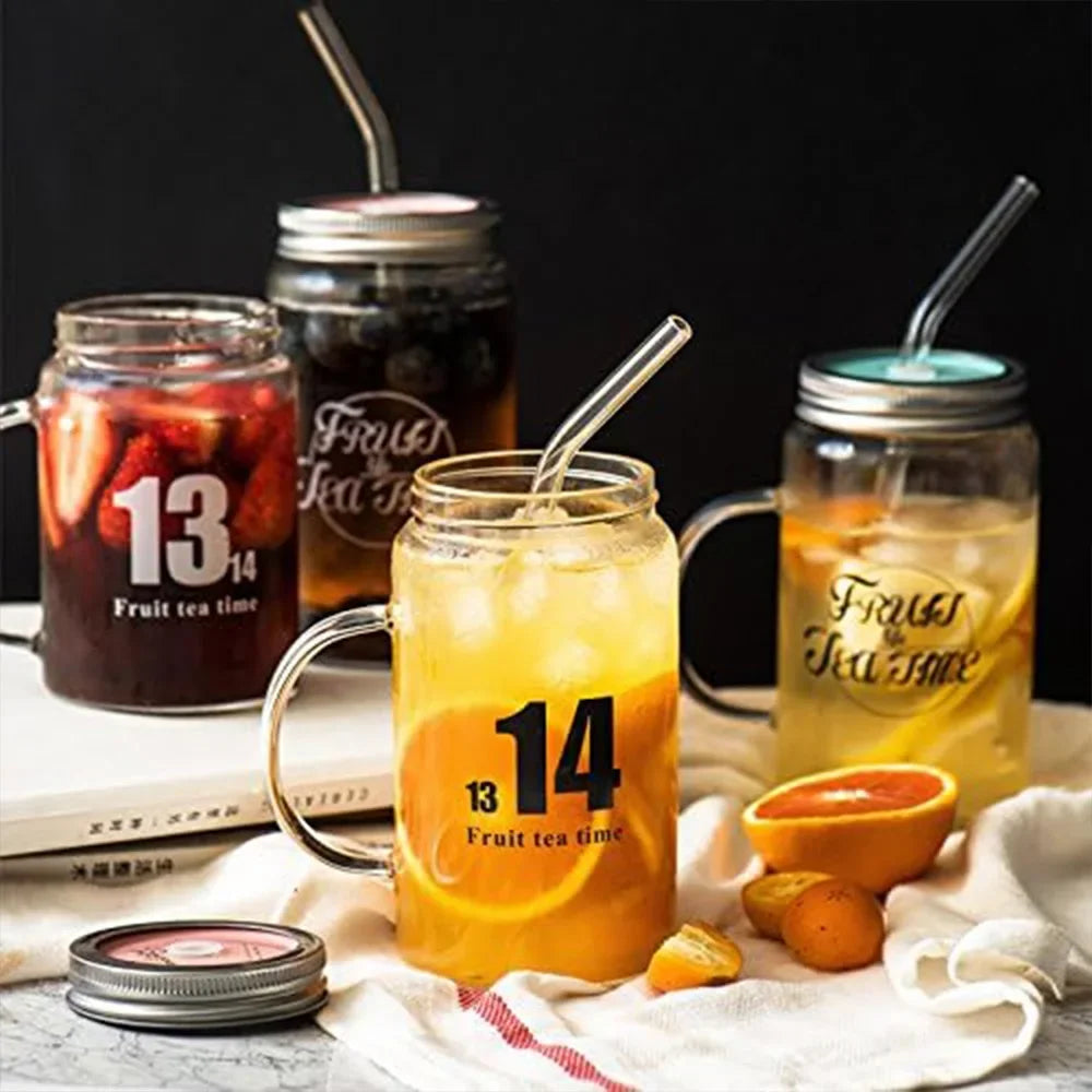 Wiederverwendbare Glasstrohhalme transparent 1 bis 10 Stück