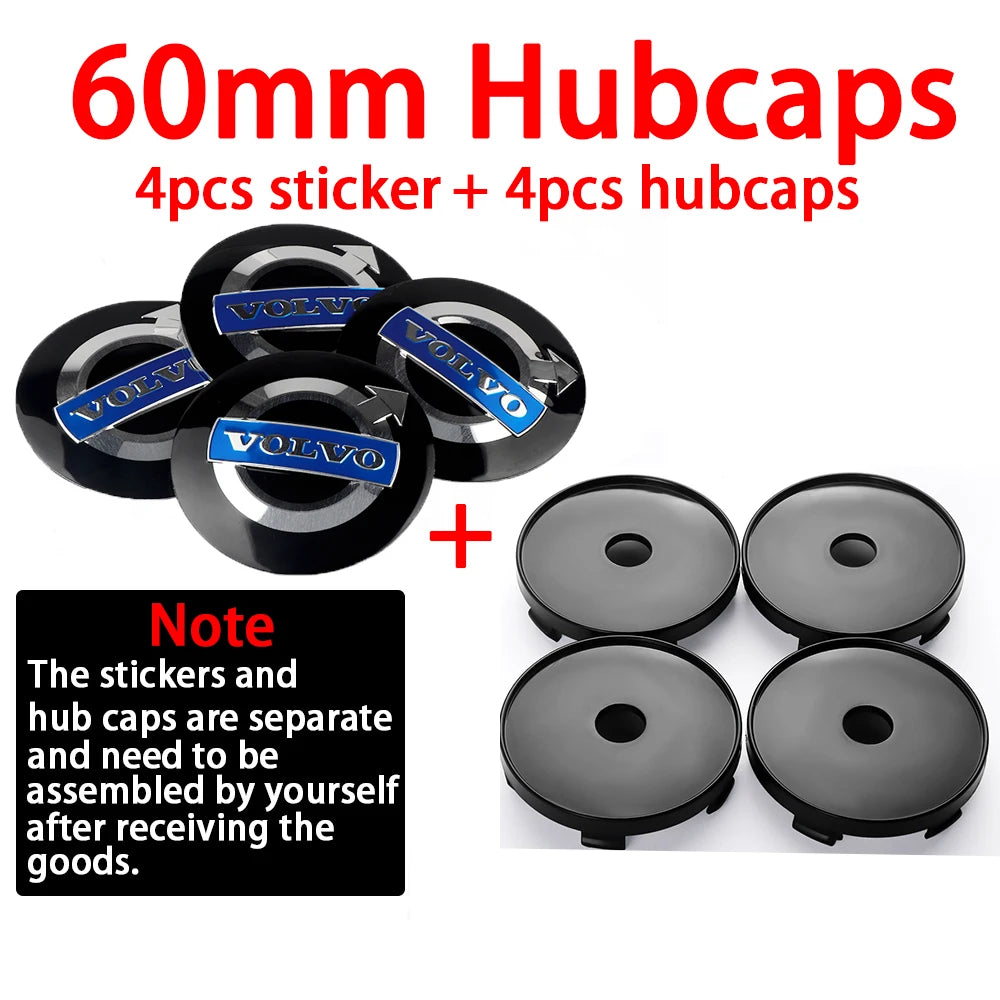 4er Set 56 60mm Rad Center Caps Felgen Abdeckungen Auto Zubehör