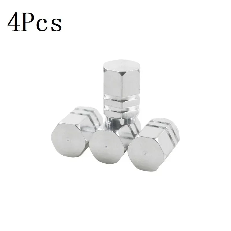 4er Set Aluminium Ventilkappen Reifen Staubschutz Wasserdicht Auto
