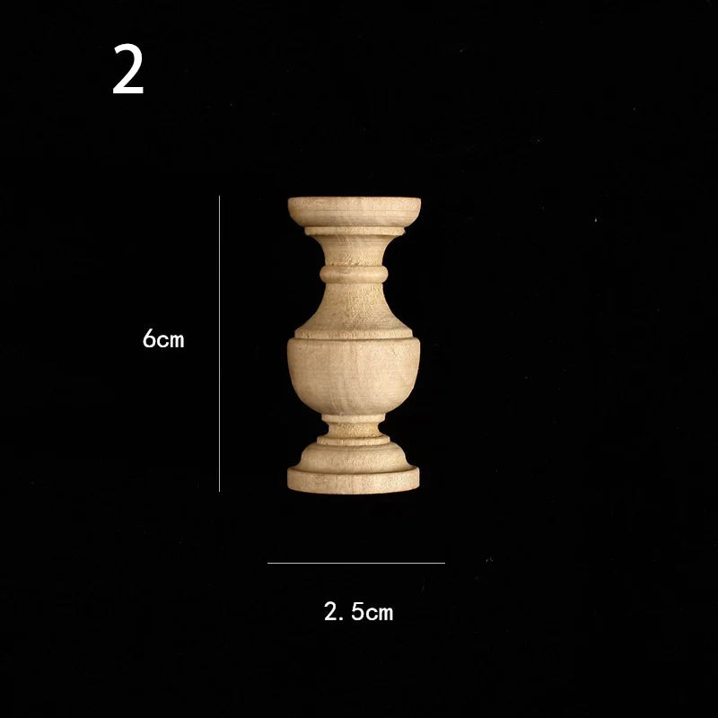 Holzapplikation Spindel Säule Dekoration für Möbel und Heim