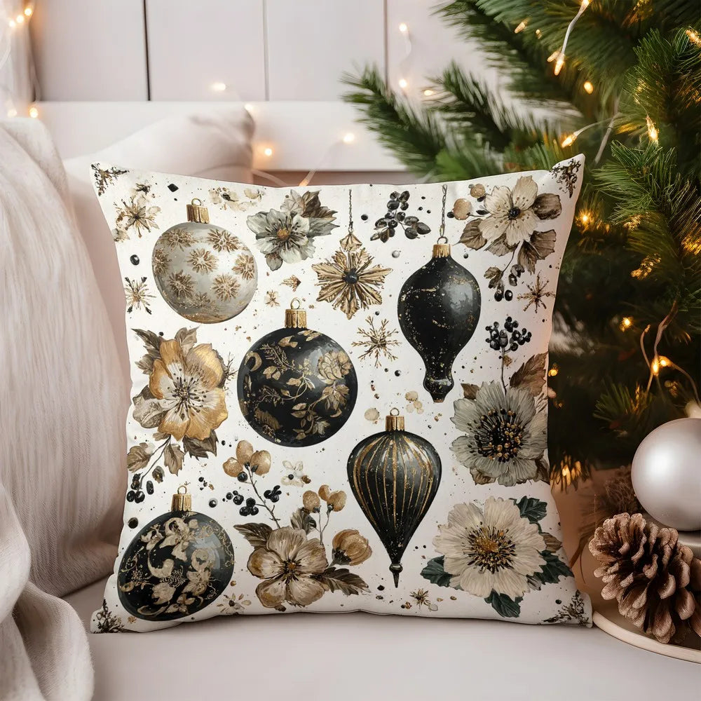 Gemütlicher Kissenbezug mit niedlichem Rehkitzmuster für Zuhause