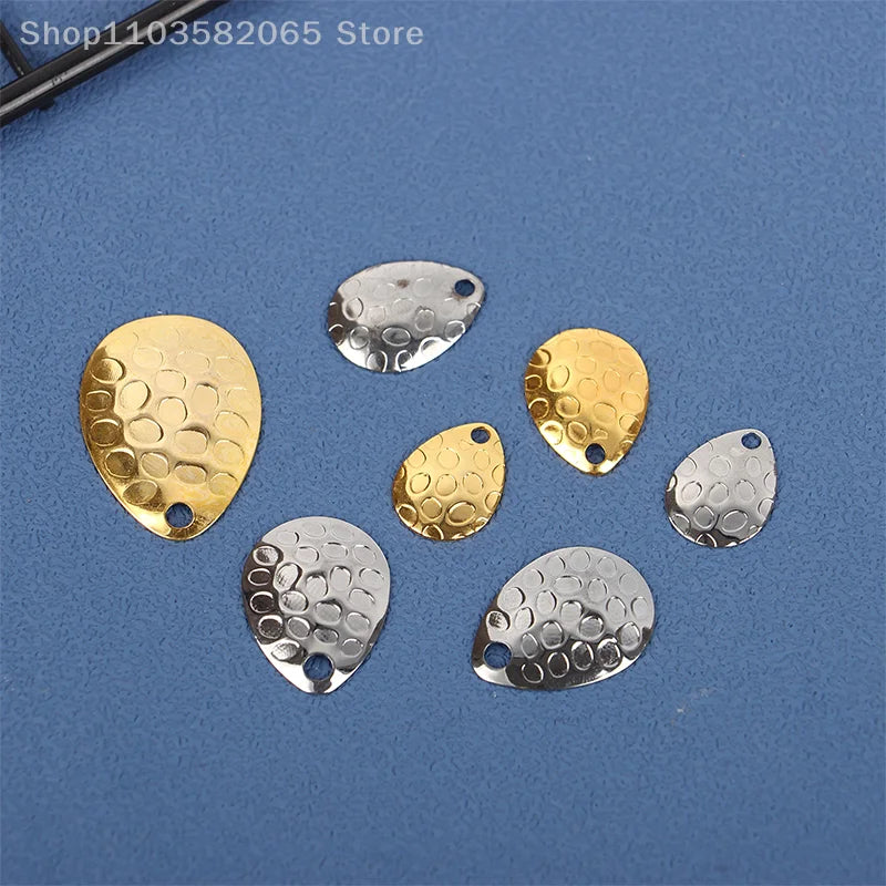 20 Metall Angeln Spinner Klingen Wassertropfenform 5.5g für Harte Köder