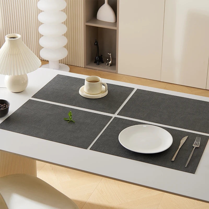 Wasserdichte PVC Kunstleder Tischsets 4er Set für Ihre Küche