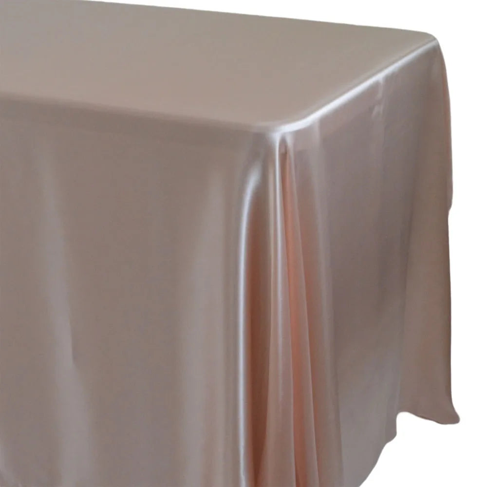 Elegante rechteckige Satintischdecke für Festlichkeiten & Zuhause