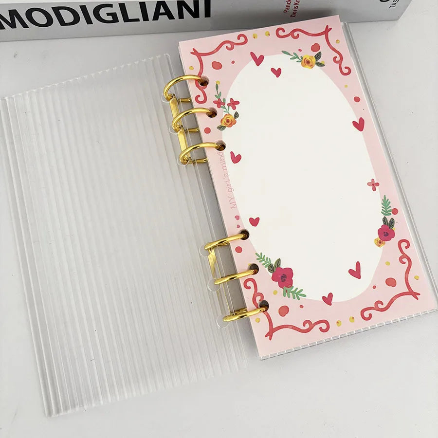 A6 Acryl Binder mit linierter Deckel für flexibles Journal und Planung