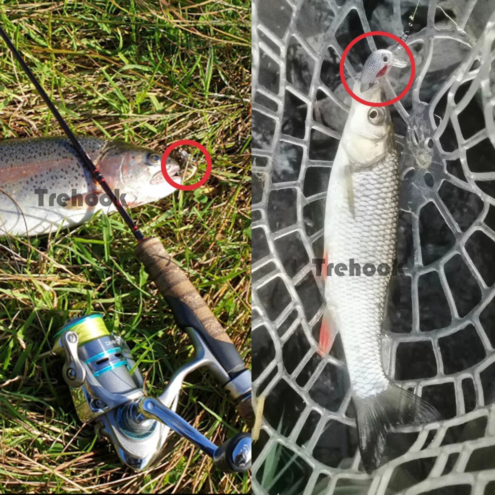 5 Mini Schwimmköder 3cm 1,5g Wobbler Köder für Süßwasser Angeln