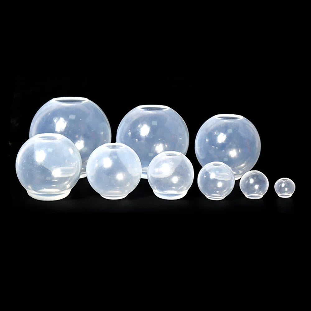 Transparente handgemachte Silikonform für 3D Kugel Epoxidharz DIY Schmuck