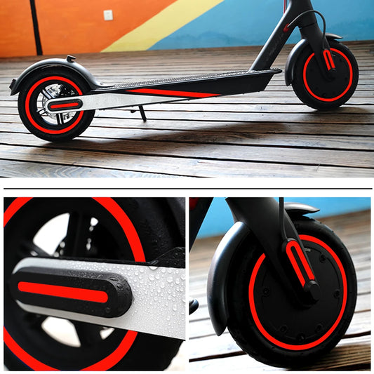 Reflektierende PVC Warnstreifen mit starker Nachtsicht für Scooter