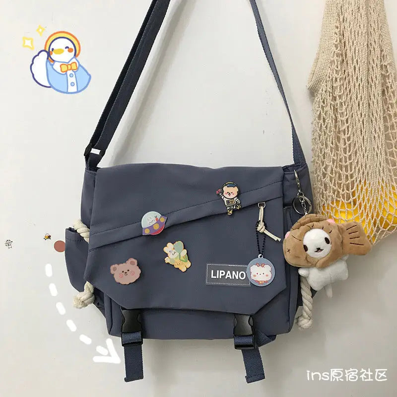 Stylische Leinwand Umhängetasche – Große Kapazität, leichter Komfort - sicherer Verschluss