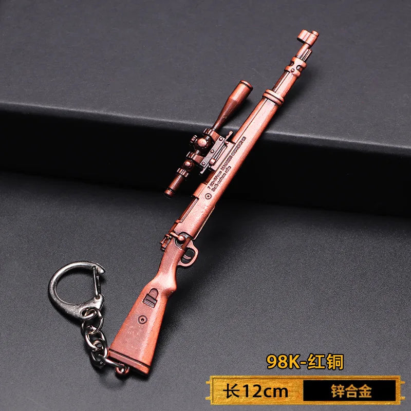 Spielzeugpistole Schlüsselanhänger aus Metall als Geschenk für Männer Jungen