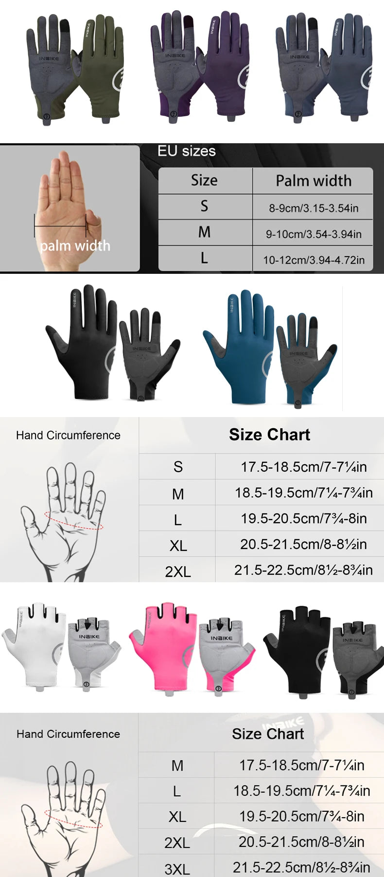 Fahrradhandschuhe Vollfinger mit Gelpolsterung | Touchscreen & Fleece-Yabubest - Home & More