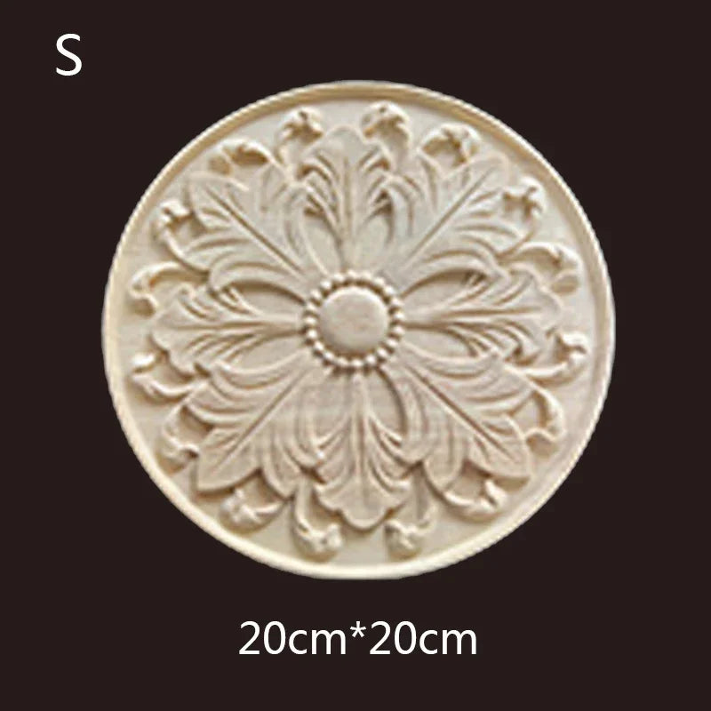 Geschnitzte Holzapplikationen für Möbel und Heimdekoration Basteln