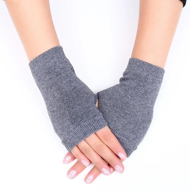 Gestrickte Thermo Halbfingerhandschuhe Für Damen Und Herren-Yabubestshop