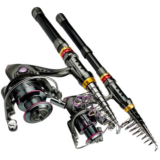 Premium Carbon Faser Angelrute und Reel Combo 1,8-3,6 m-Yabubest - Home & More