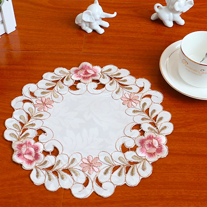 Retro Rose Blume Tischset/Untersetzer - Elegantes Esstisch & Küchen Dekor