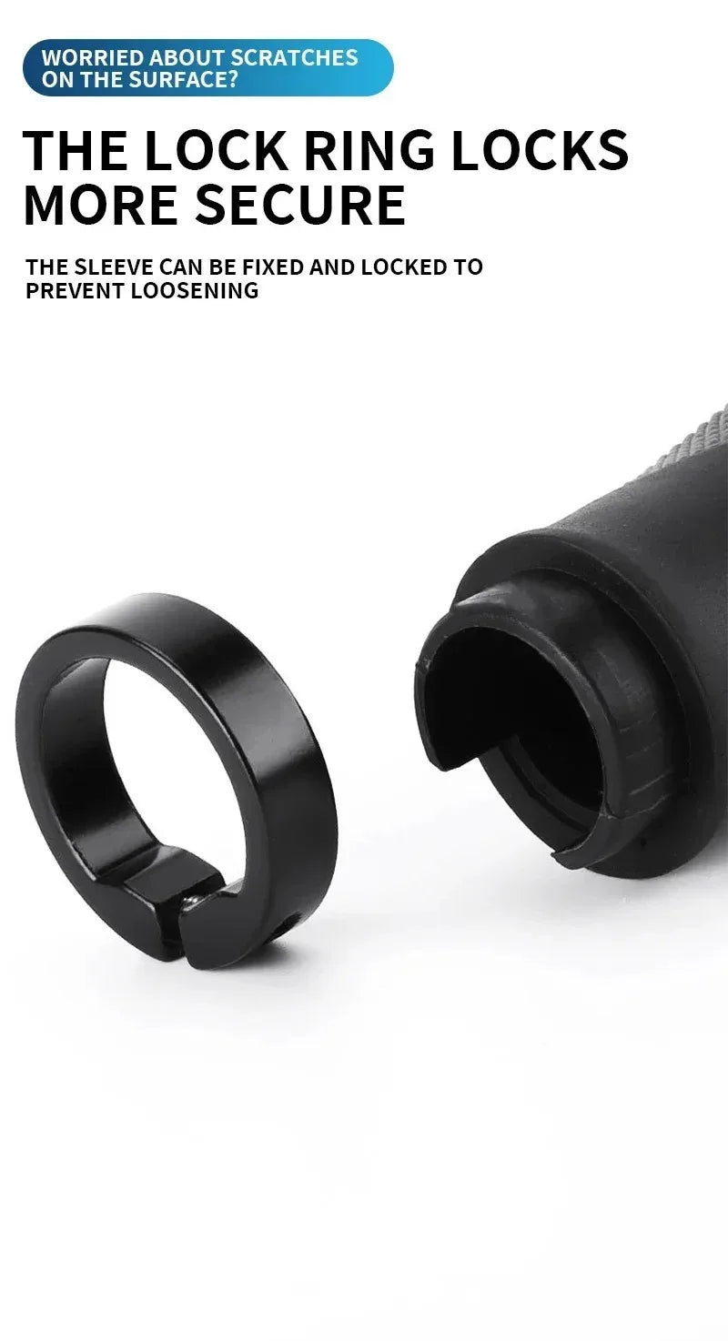 Ergonomische Fahrradgriffe mit verlängerter rutschfester Stange