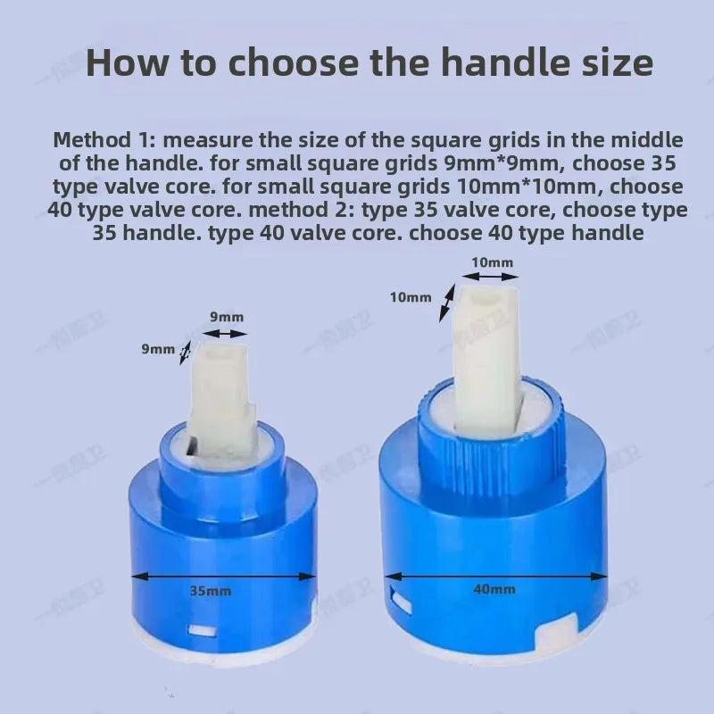 Universal Wasserhahn Griff Set für Küche und Bad Kalt Warmwasser