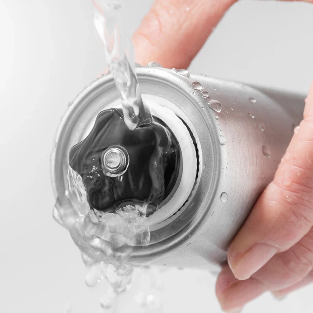 Manuelle Kaffeemühle aus Edelstahl mit Keramikmahlwerk