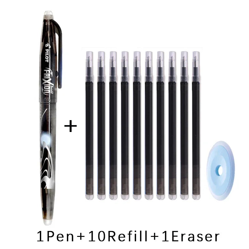 Löschbarer Gelstift 0,5 mm mit blauer, schwarzer - roter Tinte für Büro - Schule