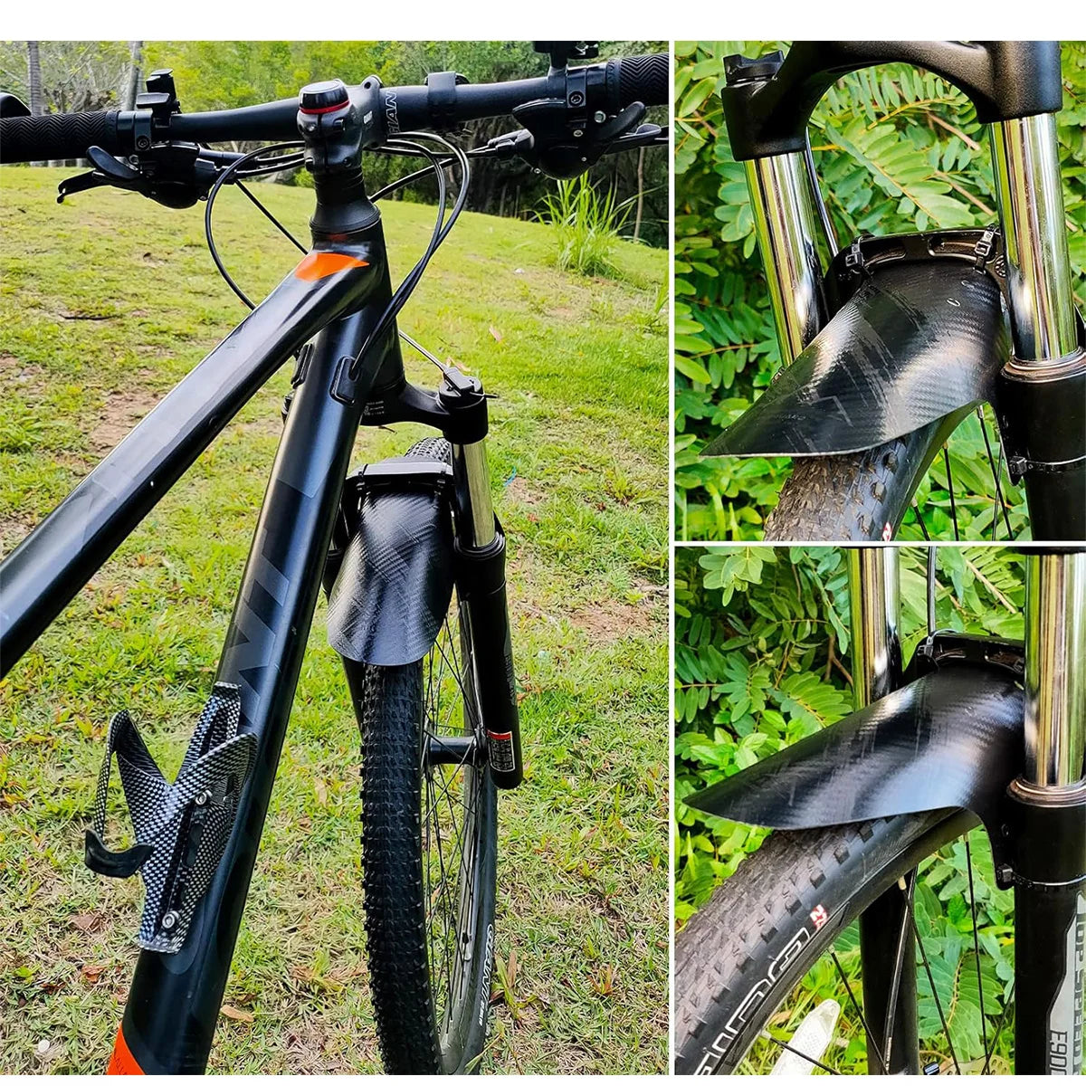 Ultraleichter Carbon-Muster Fahrrad Kotflügel – Schlamm- - Spritzschutz MTB