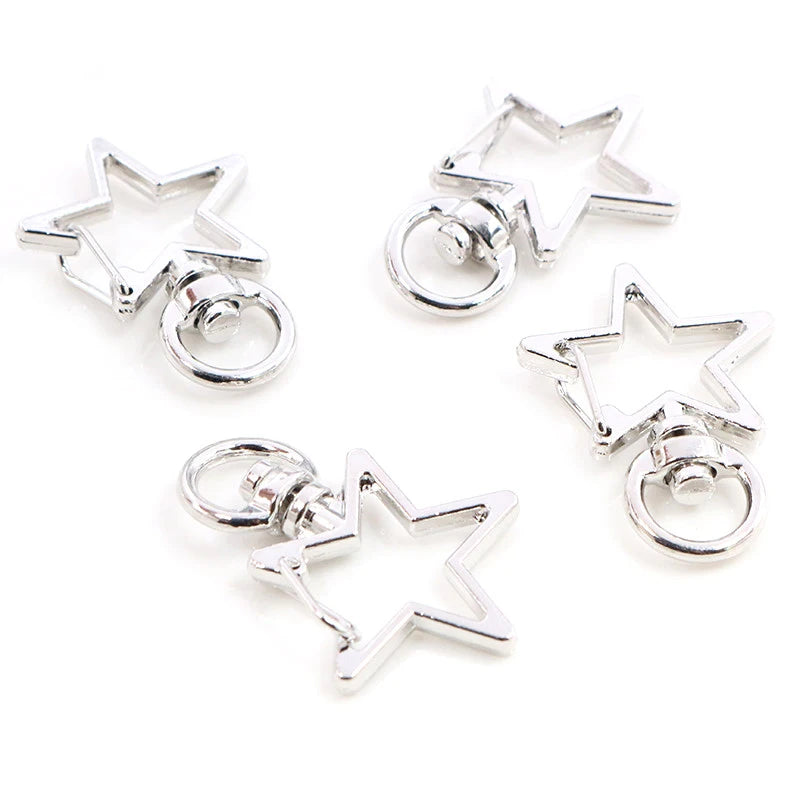 Herz Karabinerhaken Set für Schlüsselanhänger und DIY Projekte