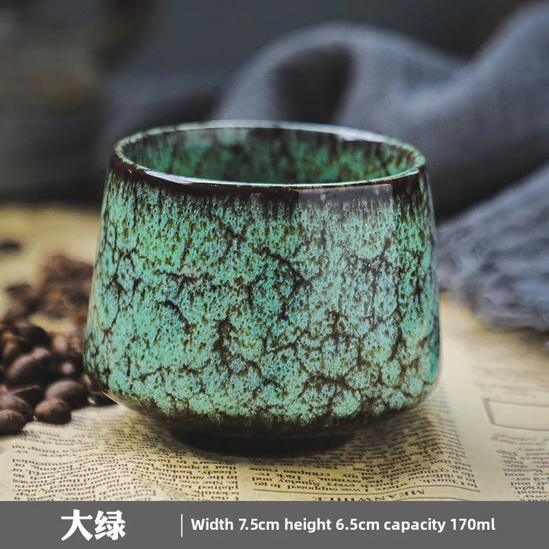 Kleine Keramik Kaffeetasse mit persönlichem Handwärmer-Yabubestshop