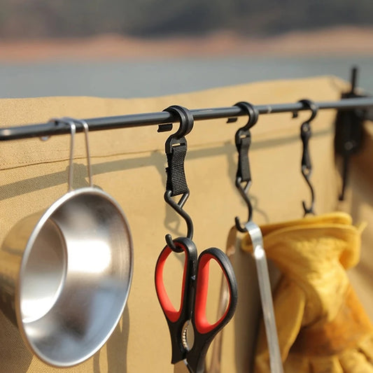 5 10 Stück S-förmige bewegliche Organizer Haken für Camping und Outdoor