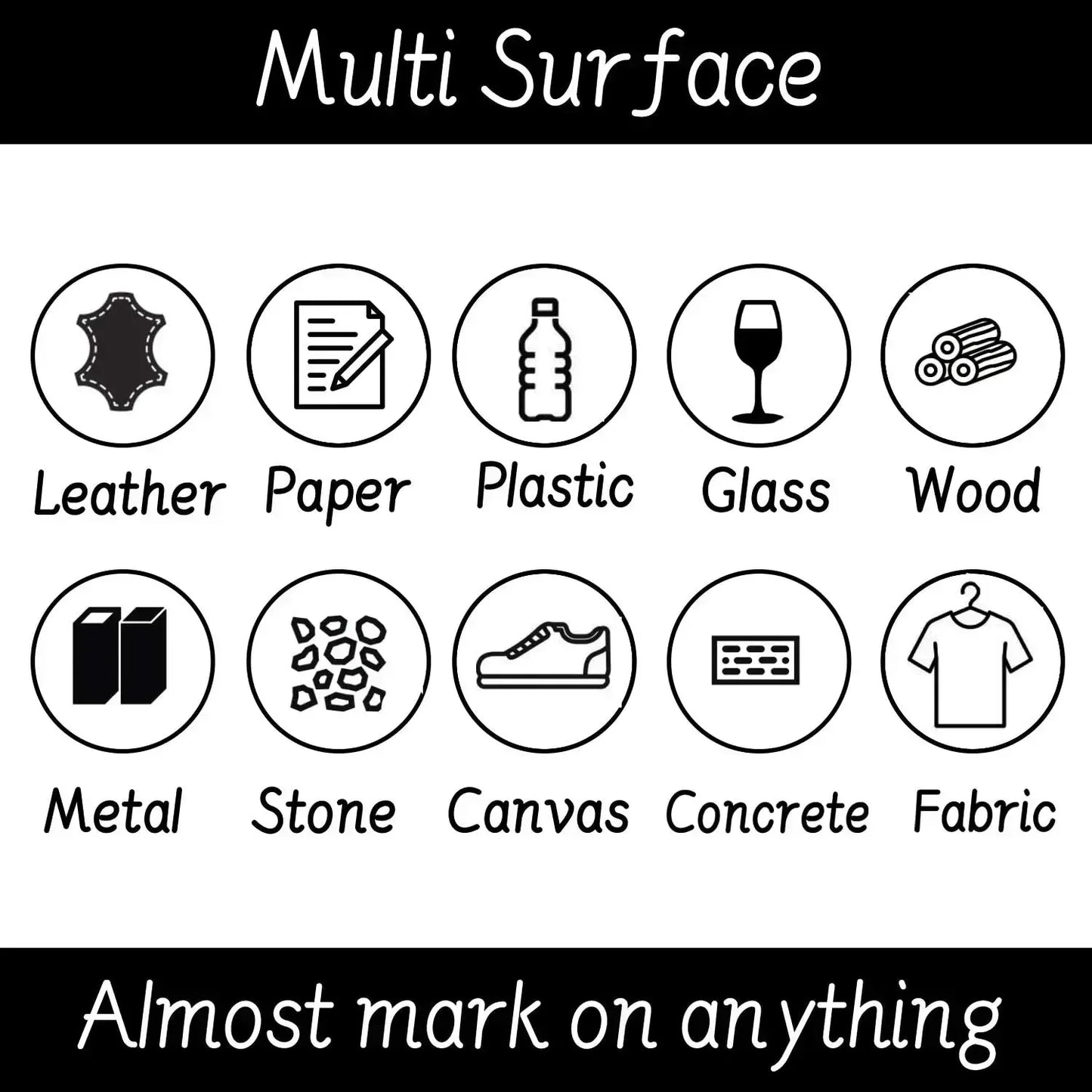 Wasserdichter Marker für kreatives Gestalten und präzises Schreiben