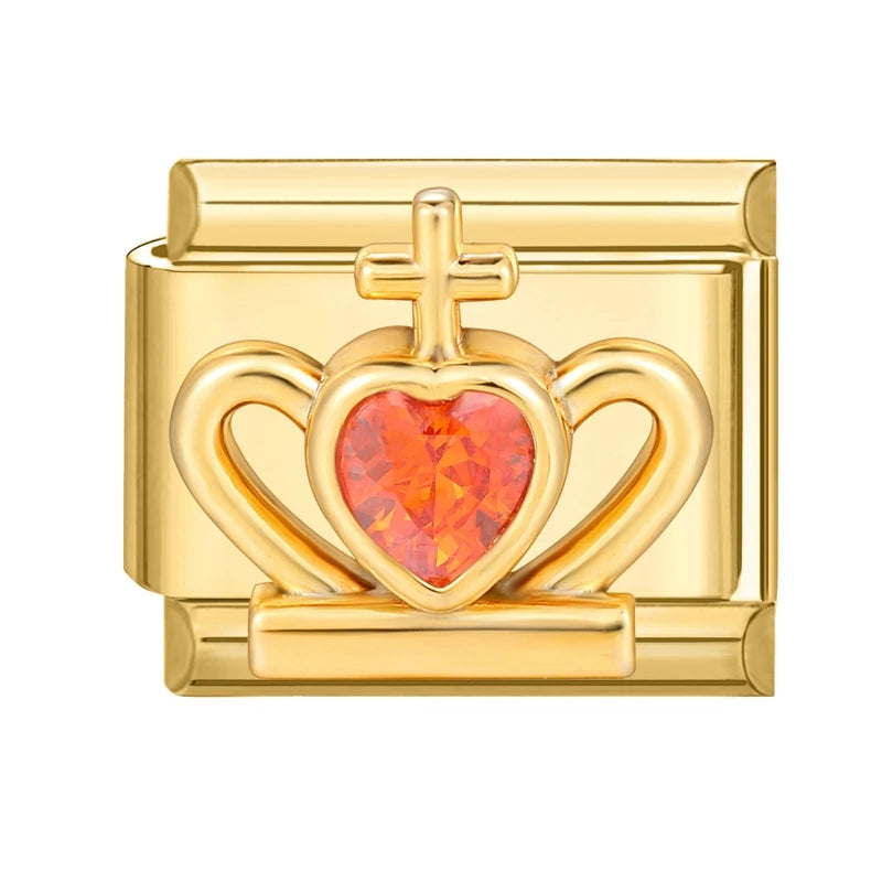 Elegantes Edelstahl Charm Armband mit Zirkon für Frauen