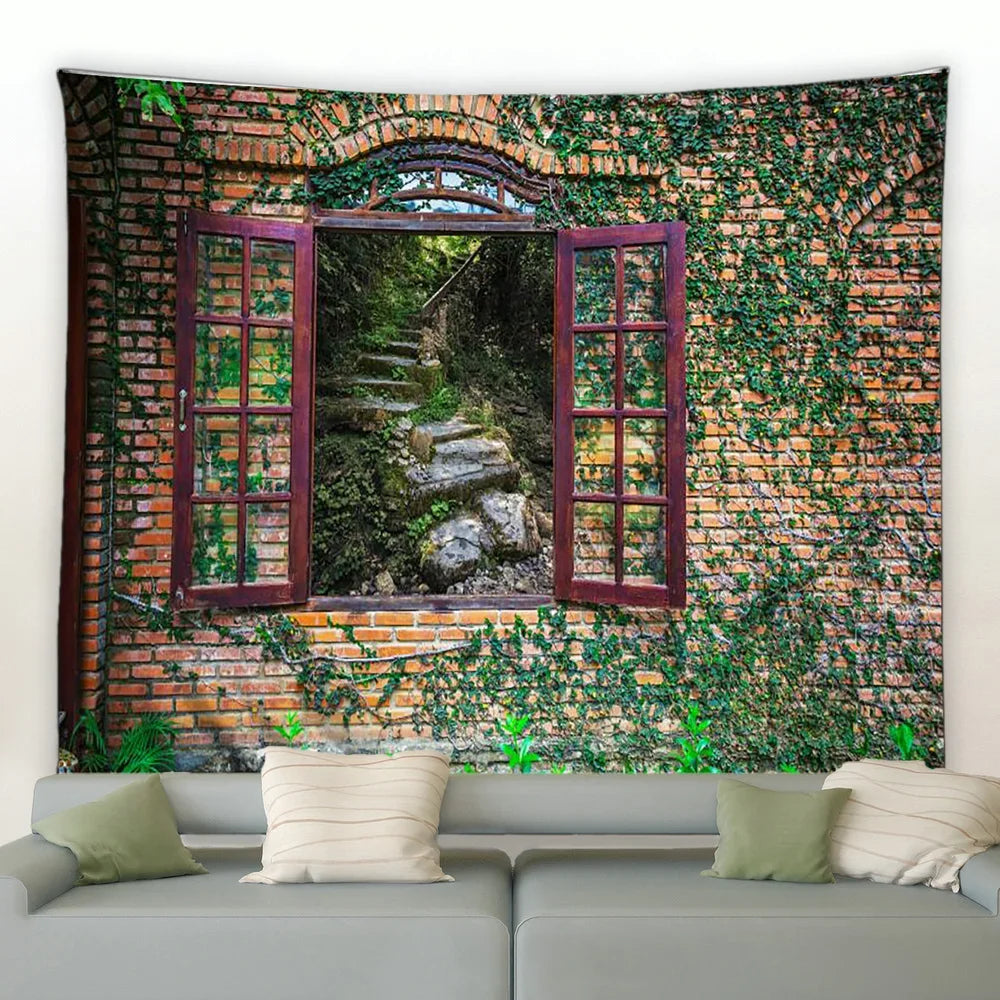 Traditionelle chinesische Wandtapisserie mit grünem Bambusmotiv